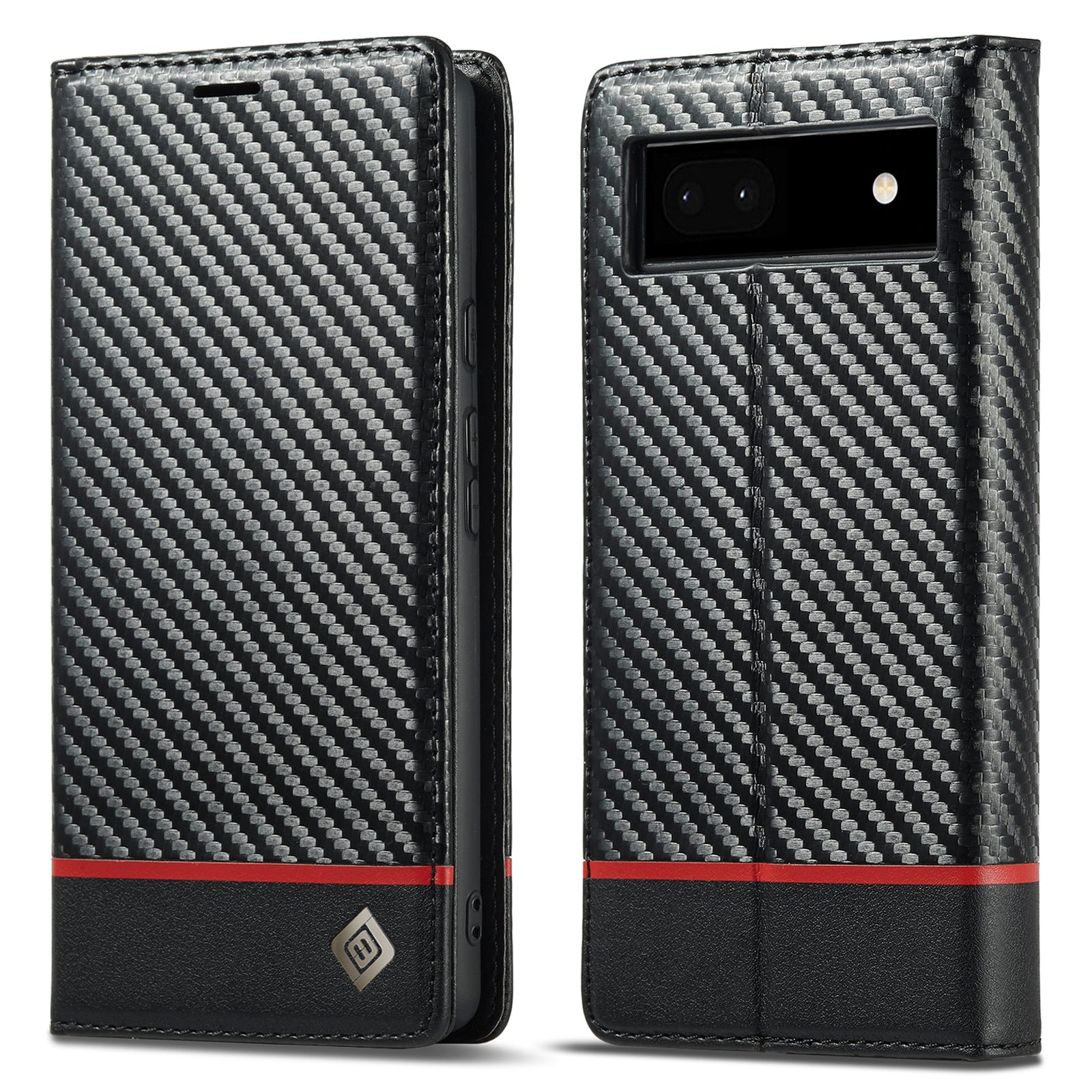 LC.IMEEKE for Google Pixel 6a Carbon Fiber Texture Phone Wallet Case PU Leather Stand Full Protection Flip Phone Cover LC.IMEEKE for Google Pixel 6a Carbon Fiber Texture Phone Wallet Case PU Leather Stand Full Protection Flip Phone Cover